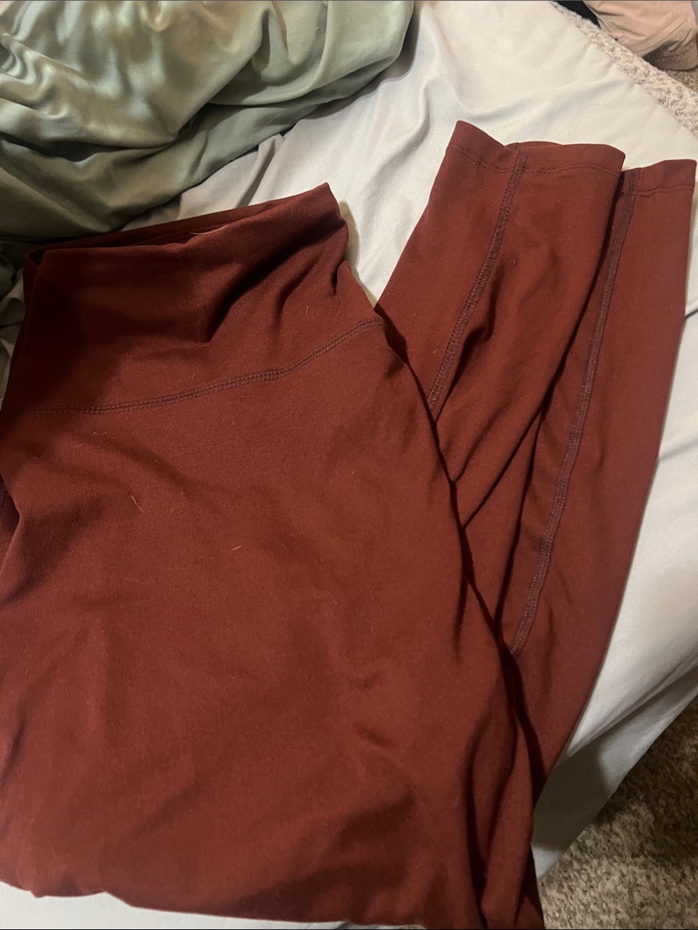 Zenana Outfitters Rust Brown Leggings